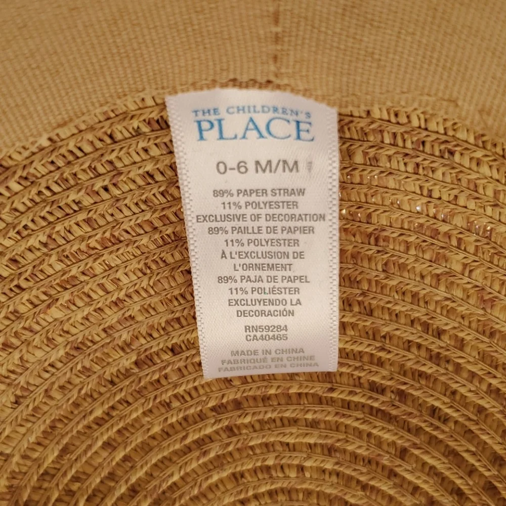The Children's Place Cat Baby Straw Hat
